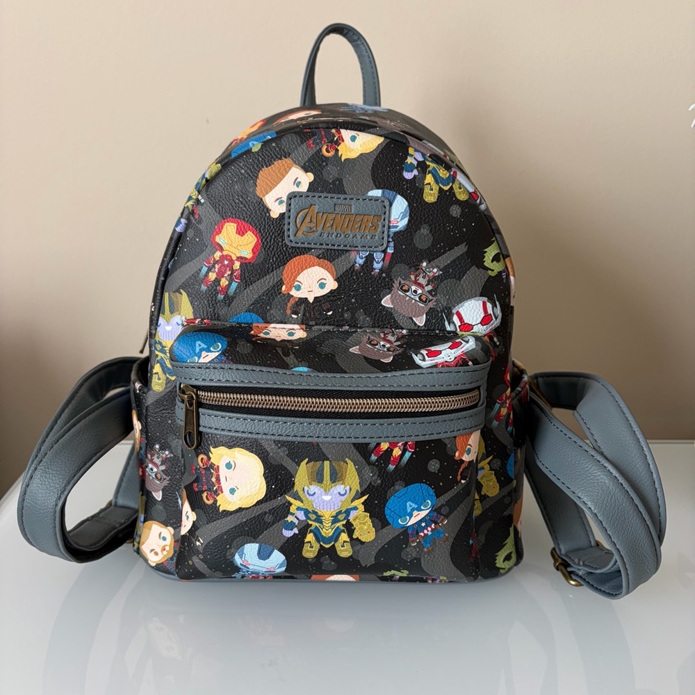 *SOLD* Hot Topic Marvel Avengers Endgame Chibi Characters Thanos Mini Backpack